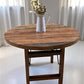 Rustic Round Table, Vintage Dining Room Table, Kitchen Island, Game Table,  G
