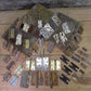 Home & Living > Home Improvement > Hinges - Hinges Door Cabinet Vintage Architectural Salvage Reclaimed Hardware Lot R by...