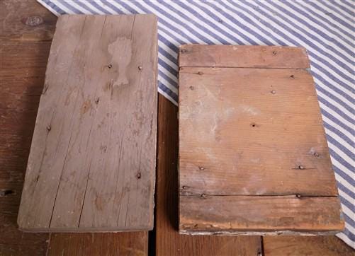 Home & Living > Home Improvement > Moldings & Trim - 4 Plinth Blocks, Antique Bullseye Rosettes, Architectural Salvage, Wo...