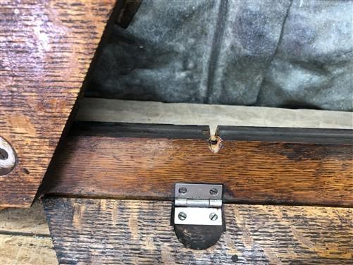 New Goodrich Wood Table Top, Treadle Sewing Machine Base, Cabinet Part Vintage