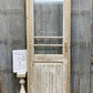 Antique French Single Door (29x93) Glass Pane Door with Jamb, Encased Door T56