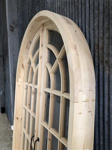 Home & Living > Home Improvement > Doors & Locks > Doors - Arched French Double Door (48x80) 14 Pane Glass Door European S...