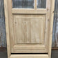 Antique French Single Door (27x81.5) Glass Pane Door with Jamb, Encased Door T27