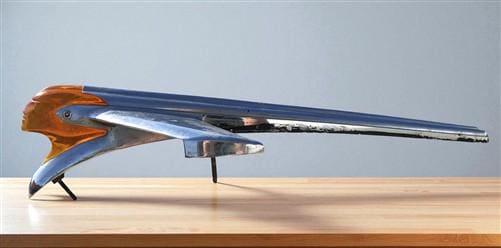 Art & Collectibles > Collectibles - 1950 Pontiac Indian Chieftan Jet Airplane Art Deco Chrome Hood Ornament 513872 by The...