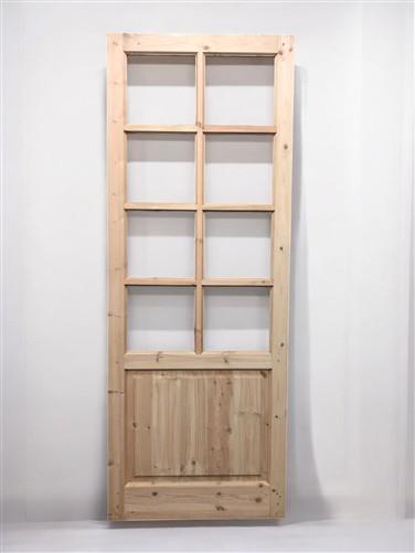 French Single Door (36x96.5) 8 Pane Glass Door European Styled FM21