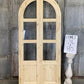 Arched French Double Door (36x80) 3 Pane Glass Door European Styled w Jamb OM3