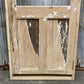 Antique French Single Door (31x86.5) Glass Pane Door with Jamb, Encased Door T10
