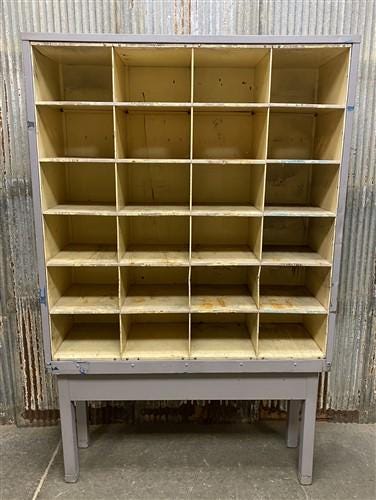 Hardware Store Cabinet, Railroad Post Office Mail Sorter, Bolt Bin, Cubbyhole, C