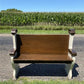 Home & Living > Furniture > Entryway & Mudroom Furniture - Vintage Wooden Church Pew, 3' 8" Porch Bench, Entry Foyer, Dini...