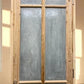 Antique French Single Door (29 x90) Glass Pane Door with Jamb, Encased Door T39