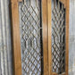 Vintage Indian Garden Gates, Carved Teak Metal Doors, Architectural Salvage A112