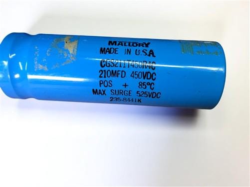 Electronics & Accessories > Parts & Electrical - Mallory CGS Capacitor, 85C, Max Surge 525VDC Screw Terminal by The Old Gr...