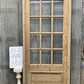 Antique French Single Door (33x92.5) Glass Pane Door with Jamb, Encased Door T32