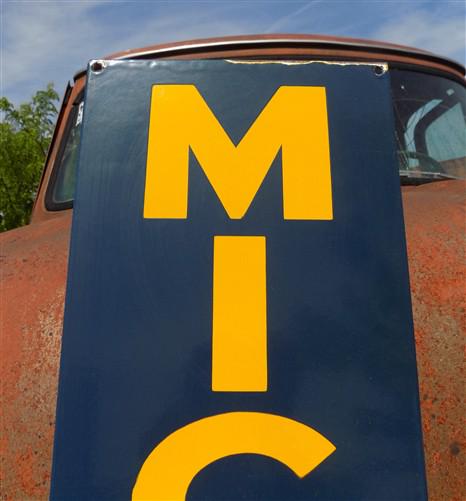 Art & Collectibles > Collectibles > Advertisements - Michelin Sign, Metal Porcelain Sign, Tire Advertising, Michelin Man B...