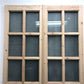 French Double Door (48x96.5) 8 Pane Frosted Glass Door European Styled EM49