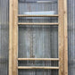 Antique French Single Door (32.5x92) Glass Pane Door with Jamb, Encased Door T46