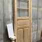Antique French Single Door (32x92.5) Glass Pane Door with Jamb, Encased Door T38