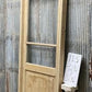 Antique French Single Door (32x93) Glass Pane Door with Jamb, Encased Door T15