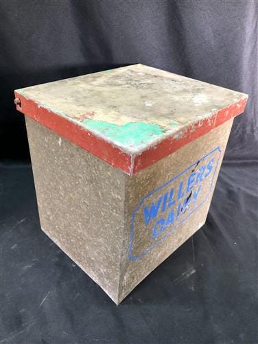 Tin milk box sales