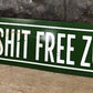 Home & Living > Home Decor > Wall Decor > Wall Hangings > Signs - Bullshit Free Zone Sign, Vintage Metal Sign, Funny Gag G...