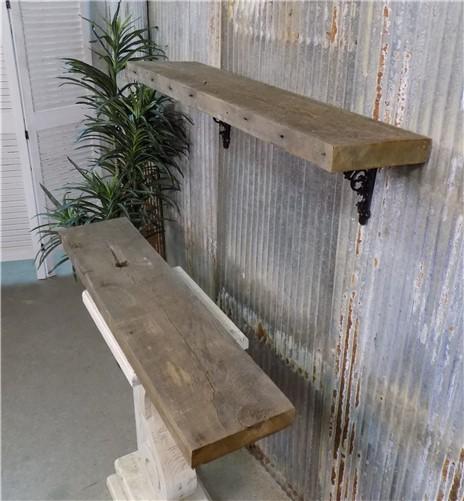 Floating shelf - 2 Floating Shelves, Pine 2X10 Wood Fireplace Mantel, Wall Mount Rustic Beams O, by The Old Grainery