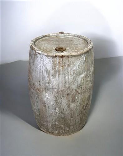 Standard Oil Co Drum, Vintage 56 Gal Steel Drum, Metal Barrel, Industrial Drum A