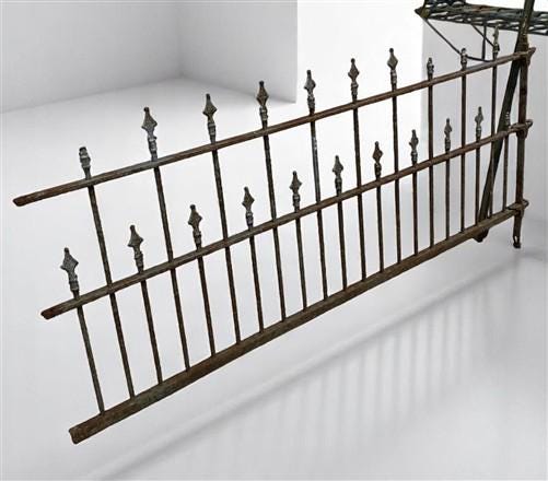 Home & Living > Outdoor & Gardening > Garden Decoration > Yard Art - Wrought Iron Vintage Fence Panel (88x44) Architectura...