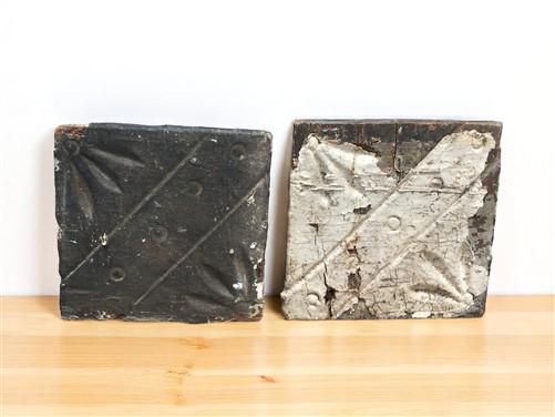 Home & Living > Home Improvement > Moldings & Trim - 3 Plinth Blocks, Door Trim Molding, Architectural Salvage Antique Art...