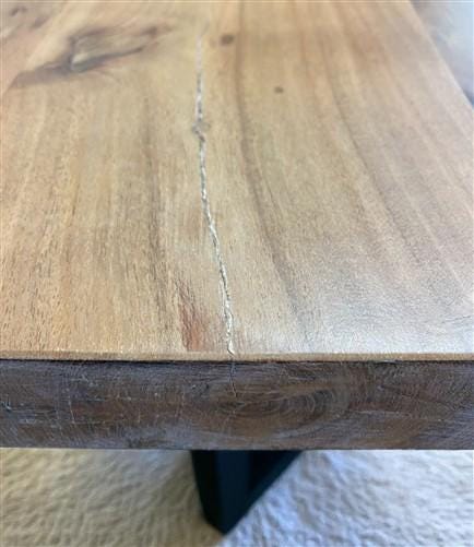 Home & Living > Furniture > Office Furniture > Desks - Live Edge Table, Acacia Wood Table (78x42) Dining Kitchen Table, Co...