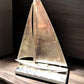 Home & Living > Home Decor > Home Accents > Statues - Sailboat Sculpture, Metal Bookend Paperweight, Nautical Study Librar...