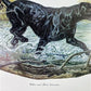 Art & Collectibles > Prints > Lithographs - Ernest Hart, Yellow Black Labradors, Signed Dog Print, 16x20, Wade Collection,...