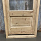 Antique French Single Door (27x92.5) Glass Pane Door with Jamb, Encased Door T23