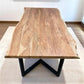 Home & Living > Furniture > Office Furniture > Desks - Live Edge Table, Acacia Wood Table (78x42) Dining Kitchen Table, Co...