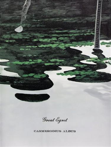 Art & Collectibles > Prints > Lithographs - Richard Sloan, Great Egret, Signed Print, 28x22, Wade Collection, Plate 37 by...