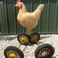 Toys & Games > Toys > Push & Pull Toys > Wagons - 4 Vintage Metal Baby Buggy Wheels Pedal Car Garden Cart Pumpkin Wagon A5...