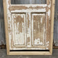 Antique French Single Door (31x86.5) Glass Pane Door with Jamb, Encased Door T10