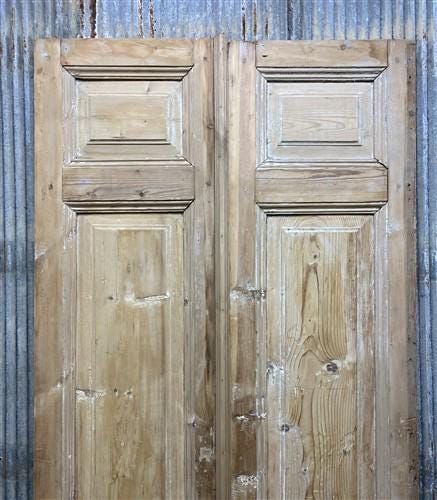 Home & Living > Home Improvement > Doors & Locks > Doors - Antique French Double Doors (39.75x97.5) European Doors, Flat P...