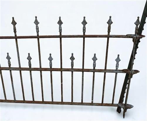 Wrought Iron Vintage Fence Panel (97x40.5) Architectural Salvage, Garden Art A20