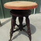 Home & Living > Furniture > Living Room Furniture - Swivel Wood Piano Organ Stool, Glass Claw Feet, Vintage Organ Bar Benc...
