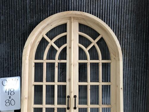 Home & Living > Home Improvement > Doors & Locks > Doors - Arched French Double Door (48x80) 14 Pane Glass Door European S...