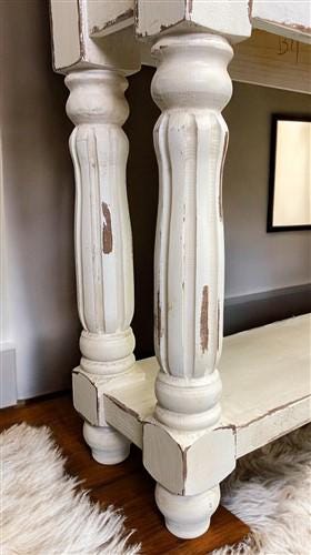 Home & Living > Furniture > Living Room Furniture > Coffee & End Tables - 72" White Sofa Table with Drawers, Coffee Table,...