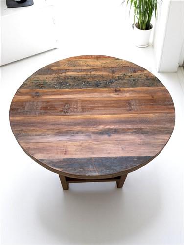 Rustic Round Table, Vintage Dining Room Table, Kitchen Island, Game Table,  G