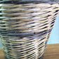 Home & Living > Storage & Organization > Baskets - Round Wicker Basket, Vintage German Woven Rattan Basket, Storage Organi...