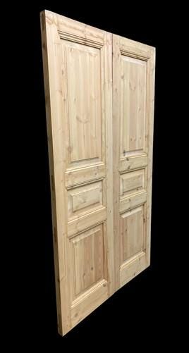 French Double Doors (48.5x80.5) Raised Panel Doors, European Styled Doors NM2-A