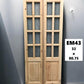 French Double Door (32.5x80.75) 8 Pane Frosted Glass Door European Styled EM43
