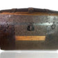Small Steamer Trunk, Immigrant Trunk, Vintage Wood Metal Blanket Storage Chest A