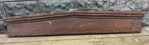 Pair Crown Molding Headers, Trim Door Window Pediment Architectural Salvage B39