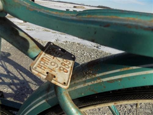 Toys & Games > Sports & Outdoor Recreation > Bikes & Cycling > Bicycles - 1950s Rollfast Girls Bicycle, Snyder Built SE Vi...