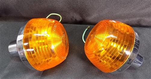 Parts - Honda Genuine Parts 2 Piece NOS Winker Assy Chrome Lights, Motorcycle Lights by The Old Grainery