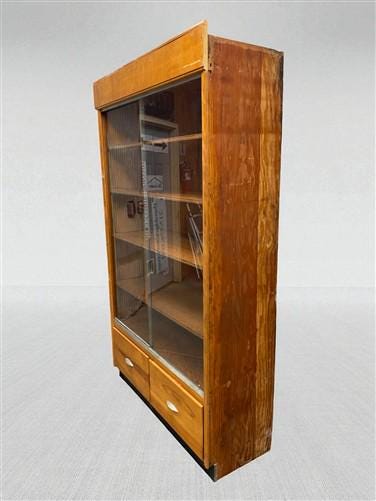 Home & Living > Furniture > Dining Room Furniture > Buffets & China Cabinets - 2 Sliding Door Display Cabinet, Vintage Dis...